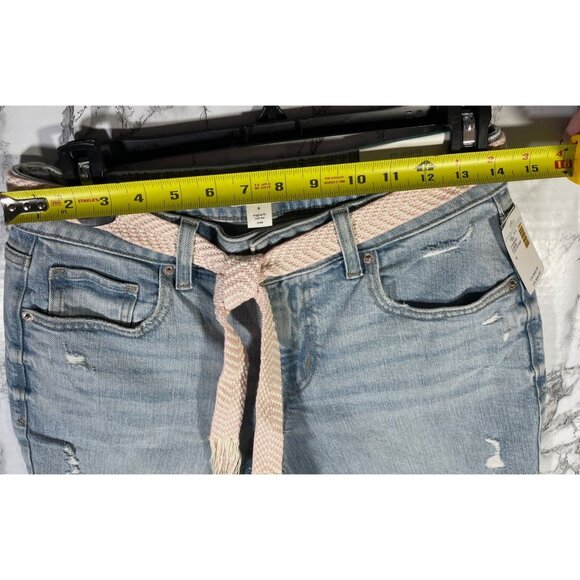 M Jeans by Maurices Womens Mid Rise 21" Straight Crop Jeans Size 6 Original Fit - Picture 3 of 5